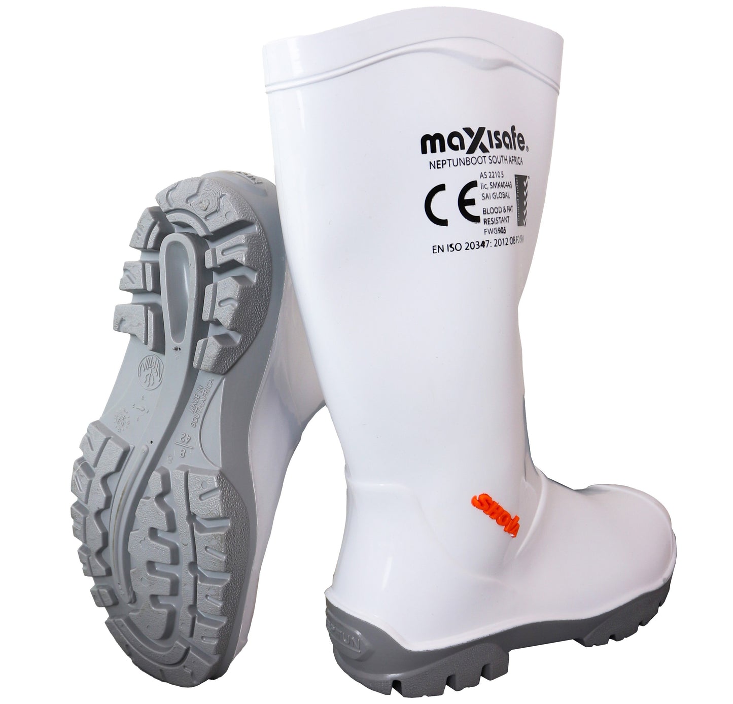 Shova White Non-safety Gumboot - With Anti Bacterial Treatment