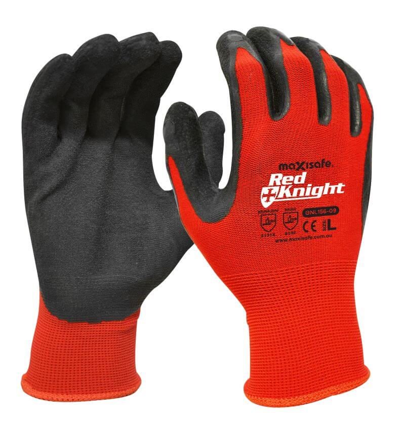 Red Knight latex Gripmaster glove