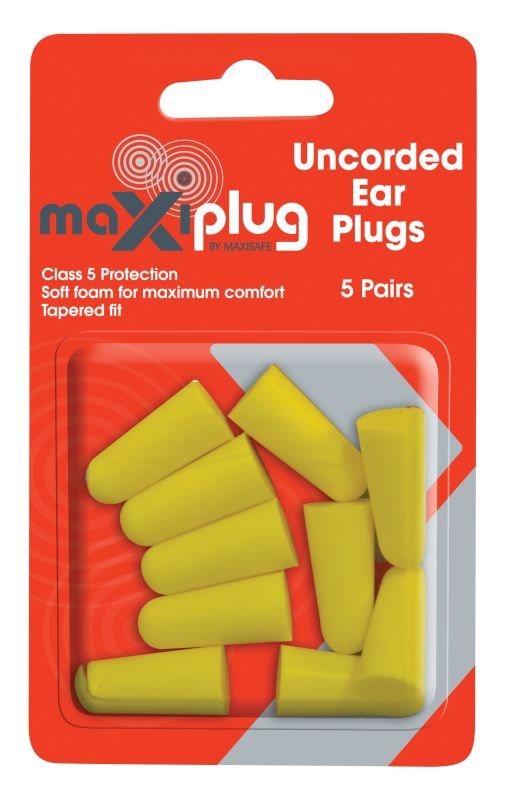 MaxiPlug Uncorded Earplugs - Blister Pack 5 Pairs