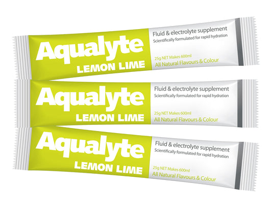 Aqualyte Electrolyte Powder Lemon Lime Flavoured Sachets 25g x 50