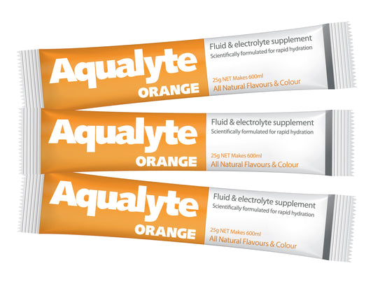 Aqualyte Electrolyte Powder Orange Flavoured Sachets 25g x 50