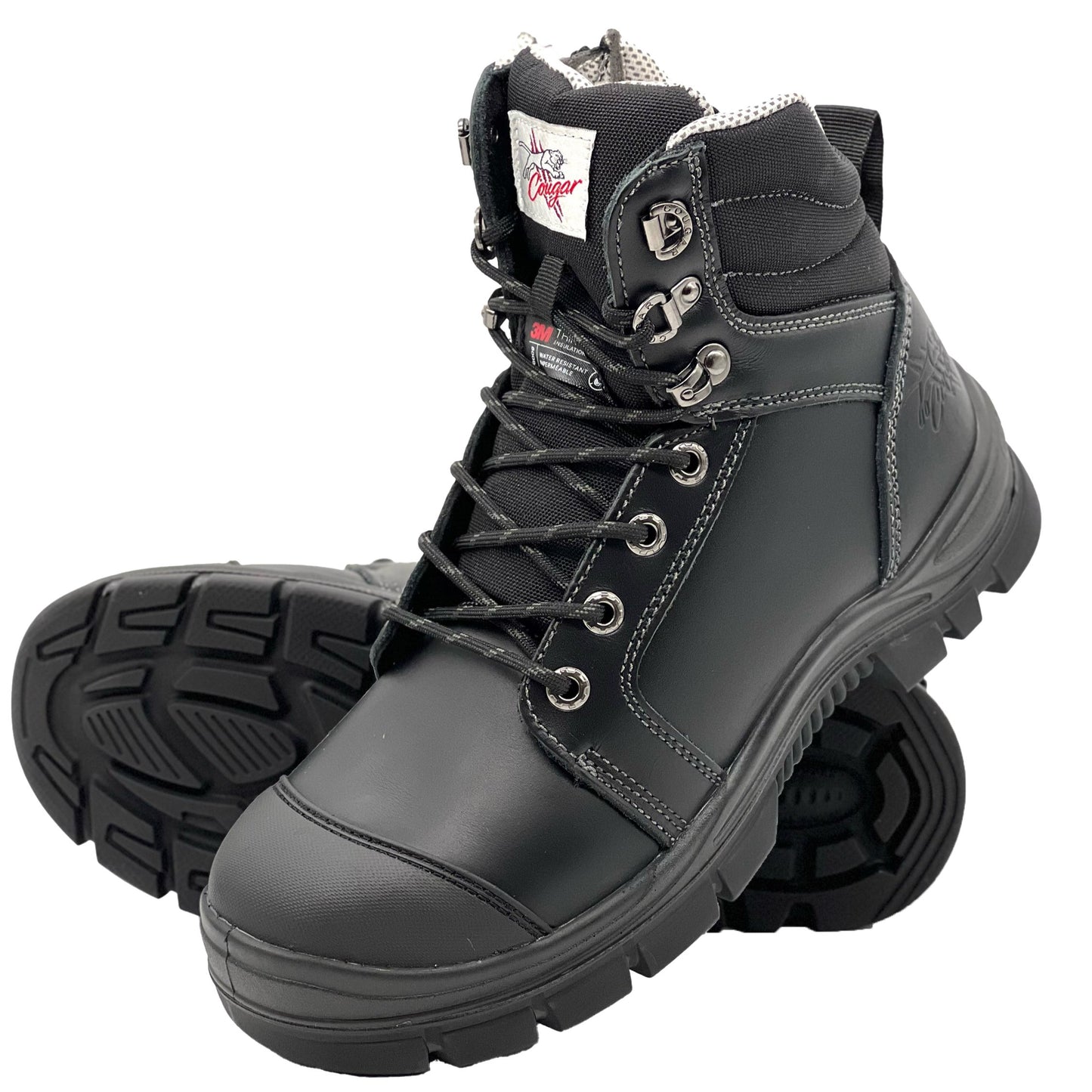 Cougar ALASKA 8" Black Freezer Boot -30 deg & 600g Thinsulate Lining Composite Toe