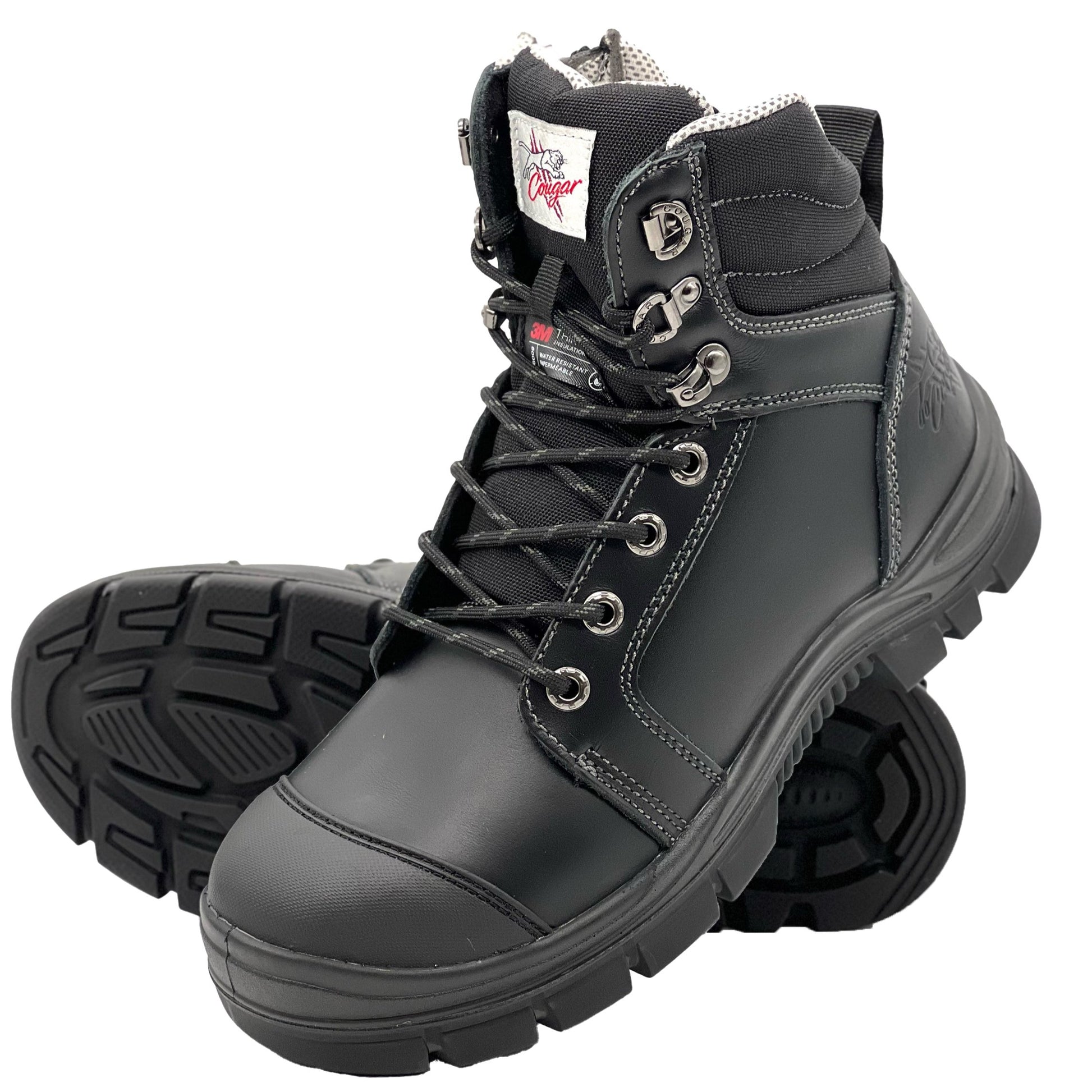 Cougar ALASKA 8" Black Freezer Boot -30 deg & 600g Thinsulate Lining Composite Toe