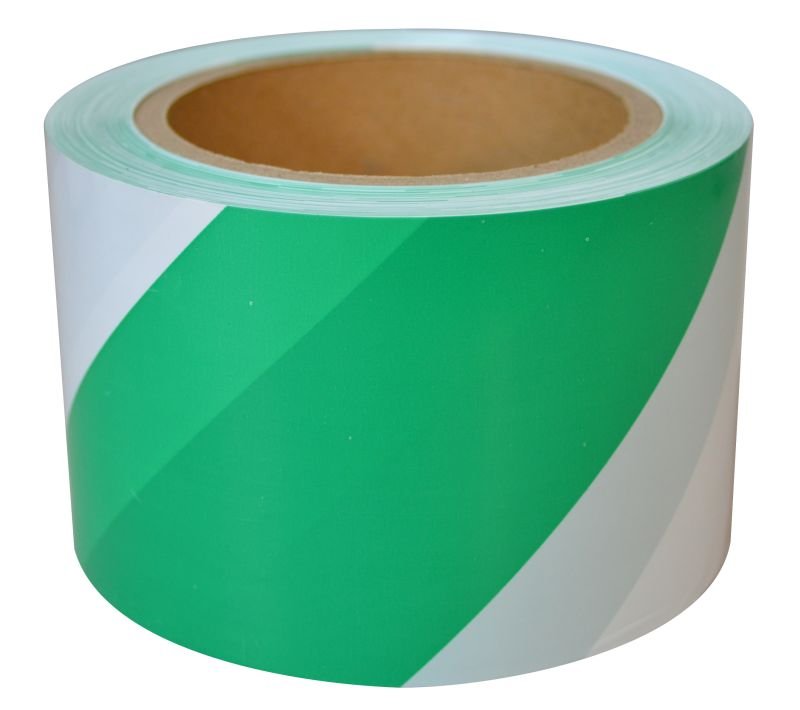 Maxisafe Green and White barricade tape