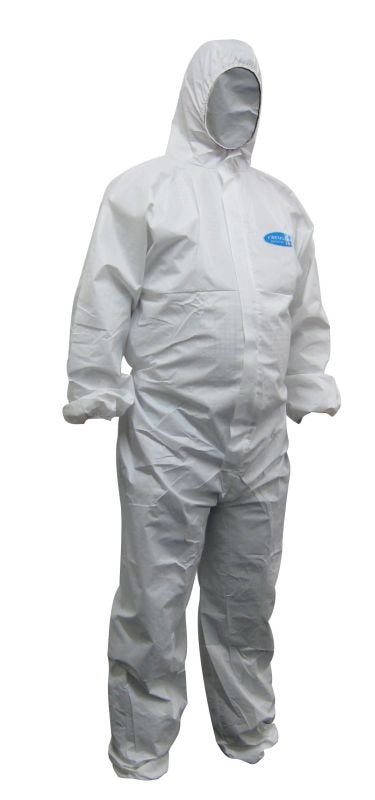 Koolguard Laminated Disposable Coveralls - White - Type 5/6