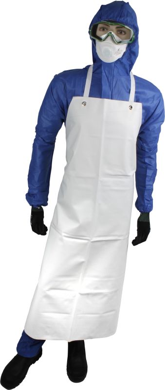 White PVC Apron 980 x 1200mm (MOQ 5)