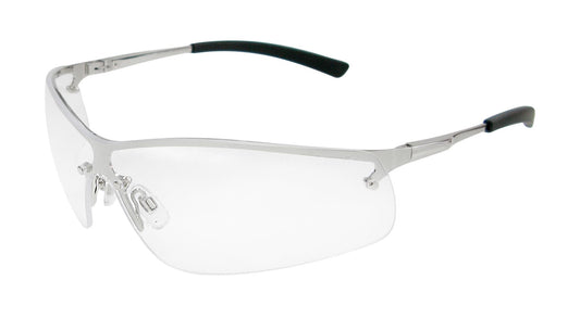 BOSTON Metal Frame Safety Glasses - Clear Lens