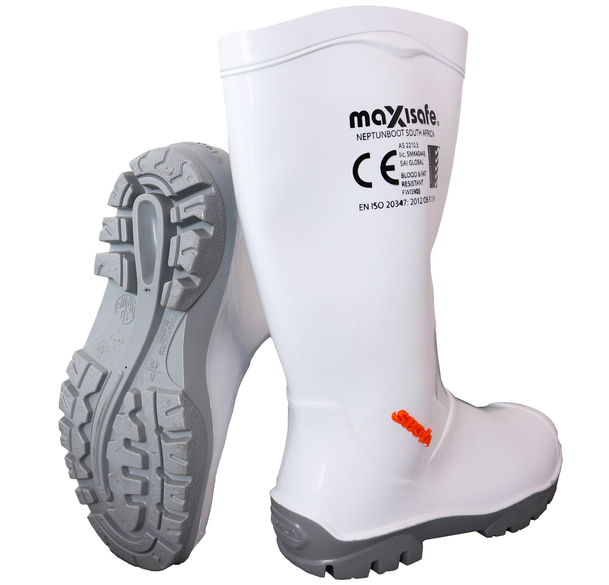 Shova White Non-safety Gumboot - With Anti Bacterial Treatment