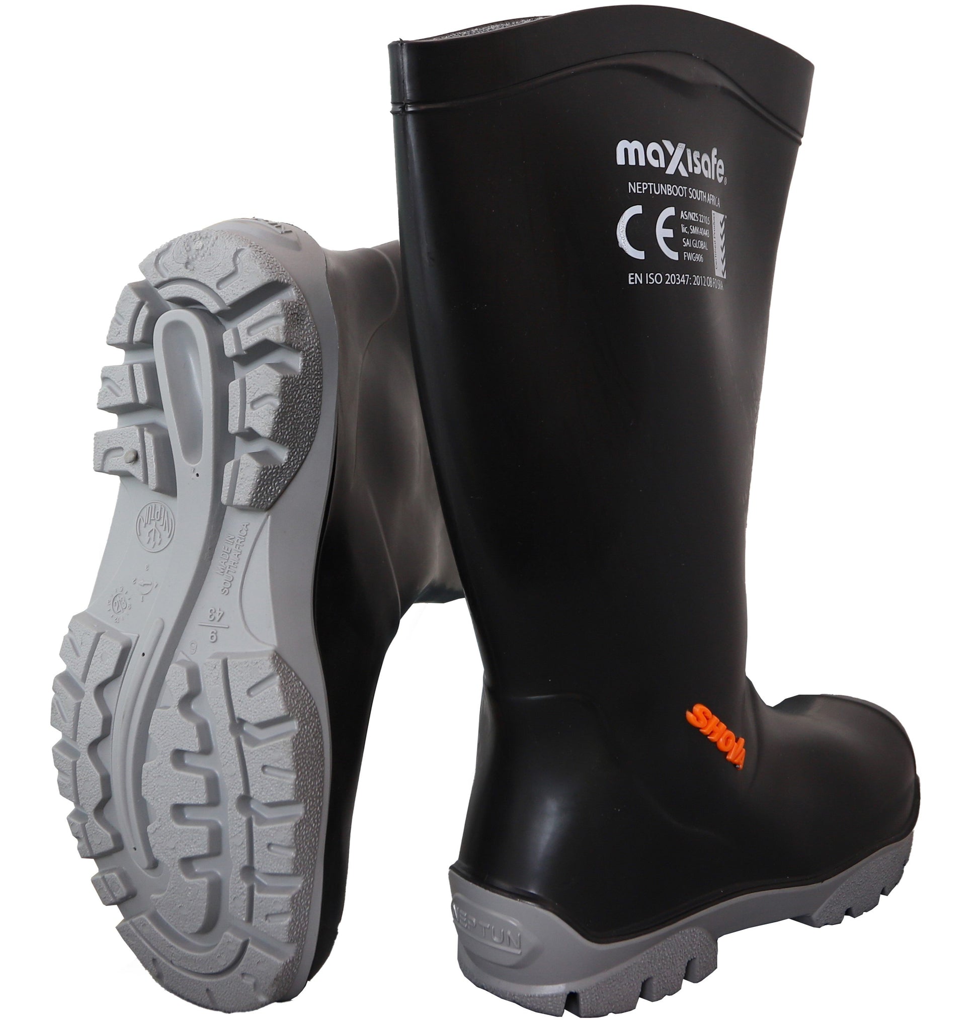 Shova Black Non-safety Gumboot