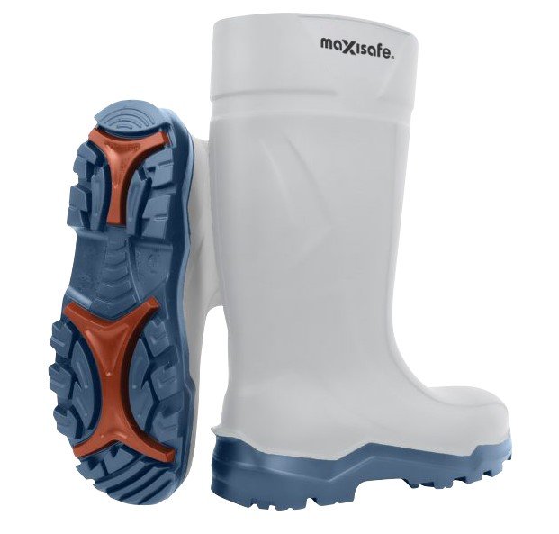 XtremeGrip White Polyurethane Gumboots Composite Toecap
