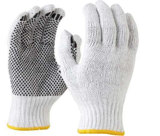 Maxisafe Bleached, knitted poly cotton - polka dot