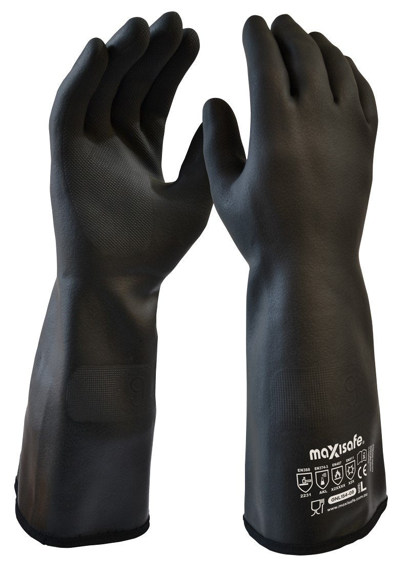 Maxisafe NEOTHERM Chemical & Heat Resistant Neoprene Gauntlet 38cm