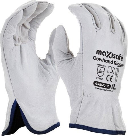 Maxisafe Natural Cowgrain Rigger Glove