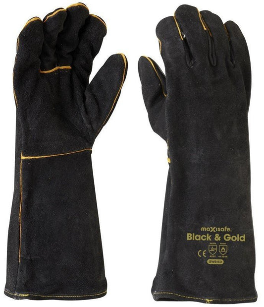 Black & Gold Welders glove