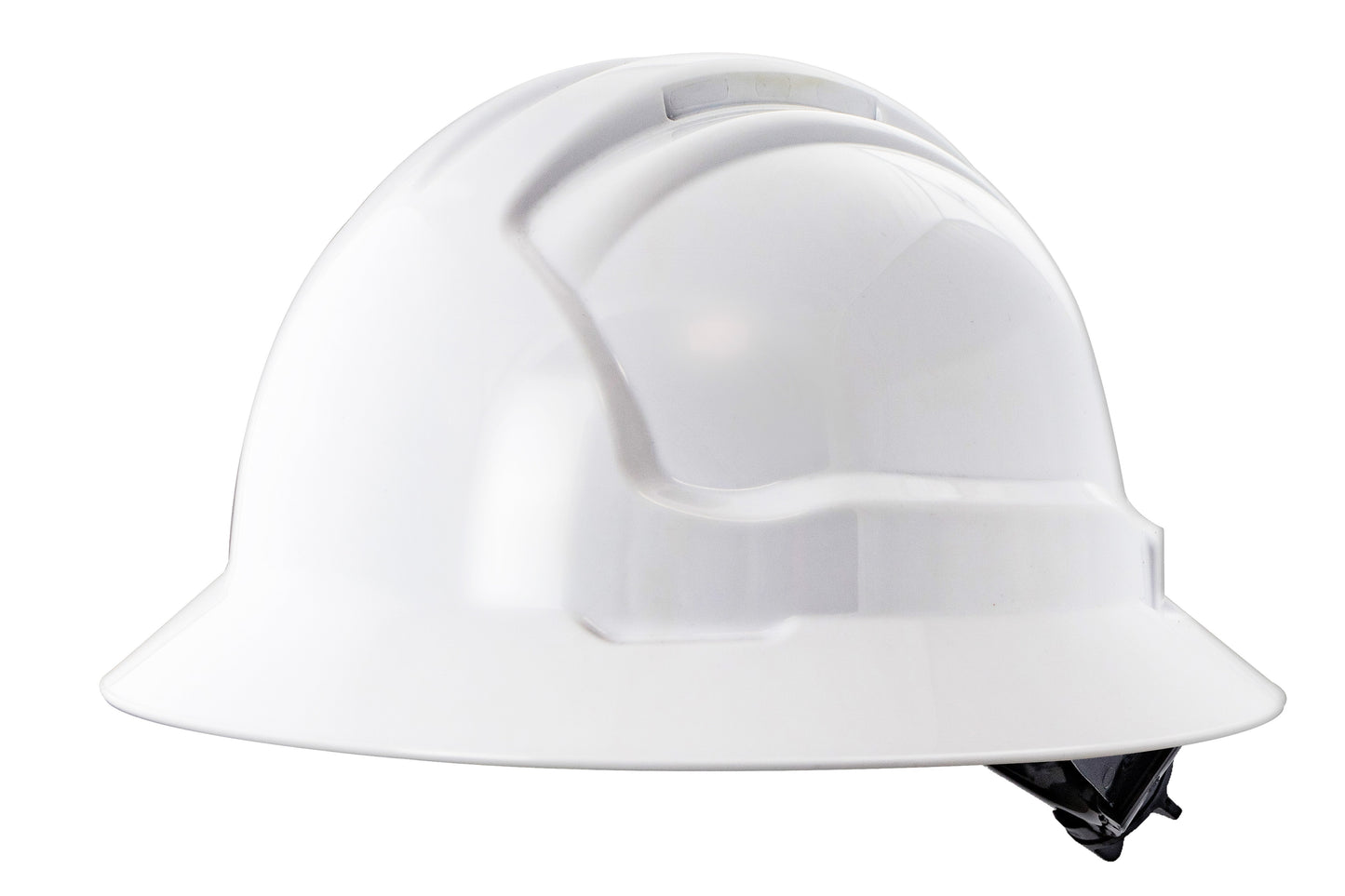 HFB40RH-WH - Tuffgard Full Brim Hard Hat - Ratchet Harness - Non-Vented - White