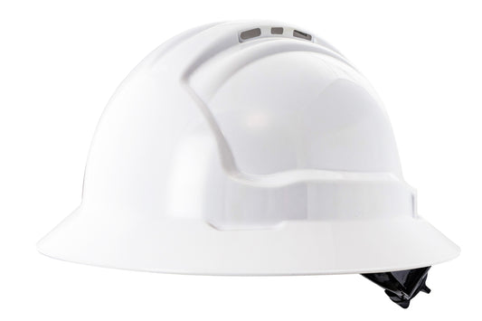 Tuffgard FullBrim Hard Hat - Ratchet Harness - Vented  - Blue