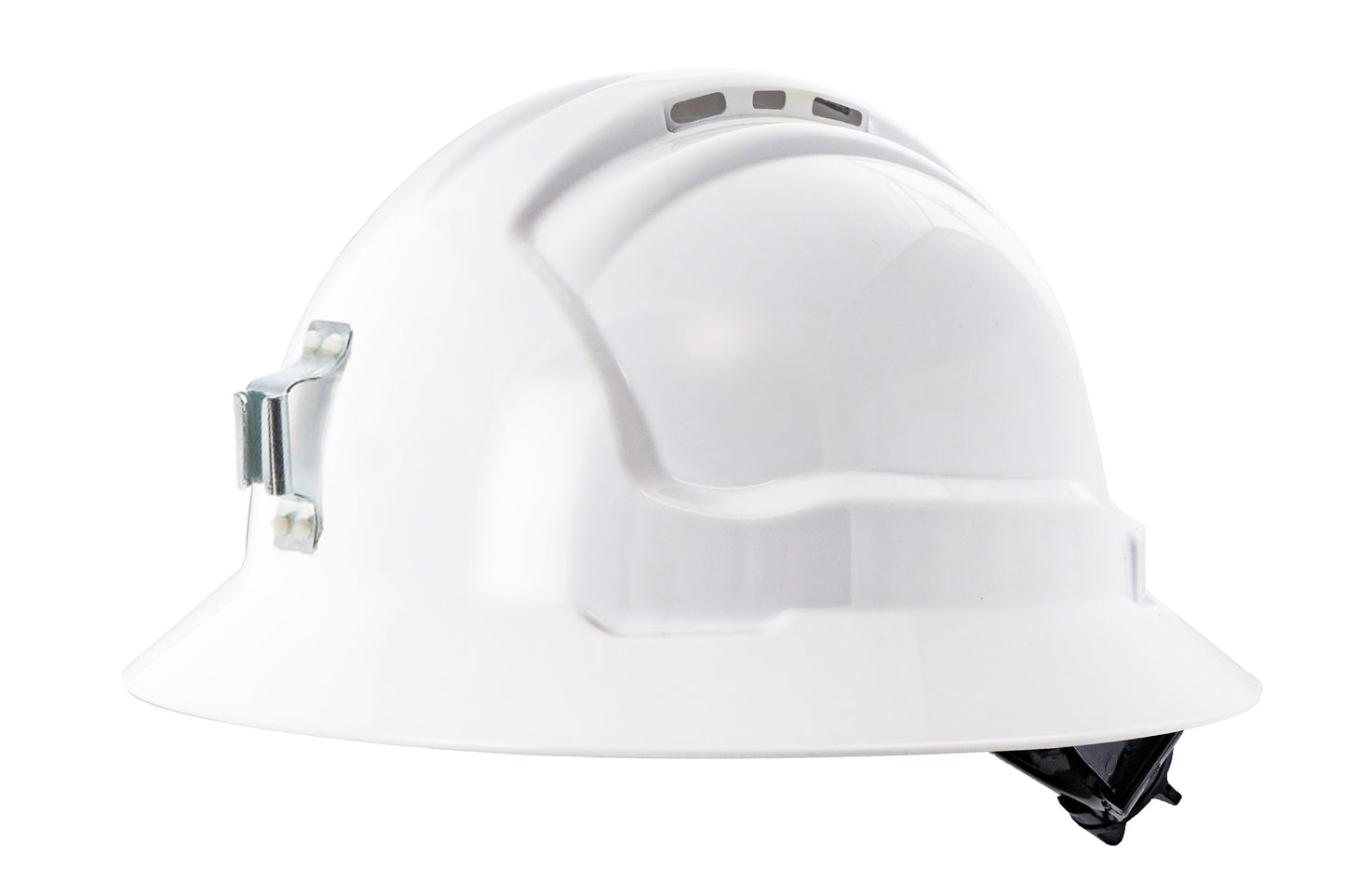 Tuffgard Full Brim Vented Hard Hat with Metal Miners Lamp