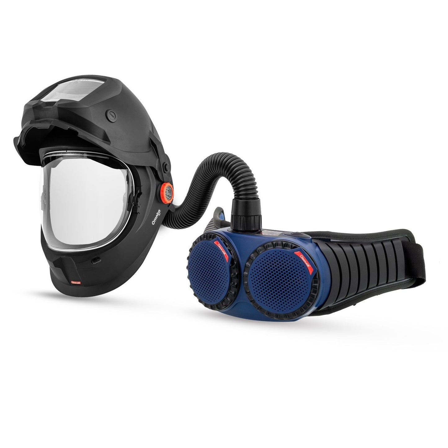 Ready 2 Weld Kit - CleanAIR AerGO & Omnira COMBI Welding Helmet in premium duffel bag