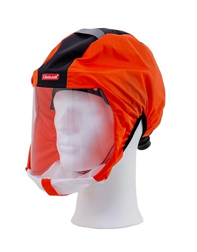 CleanAir Protective Short Respiratory Hood CA-1, Orange