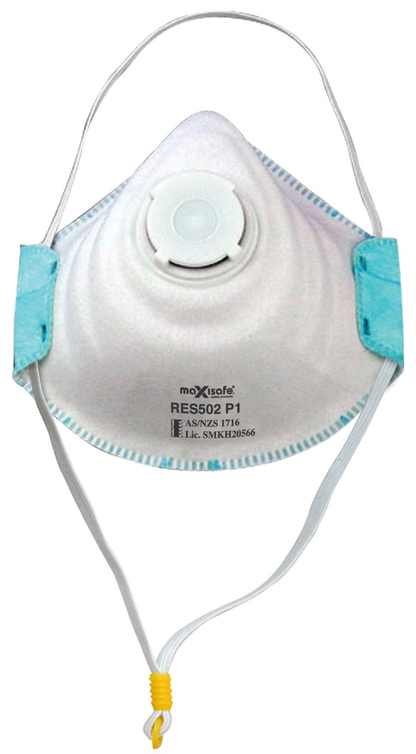 Maxisafe P1 respirator with Valve, Box of 10