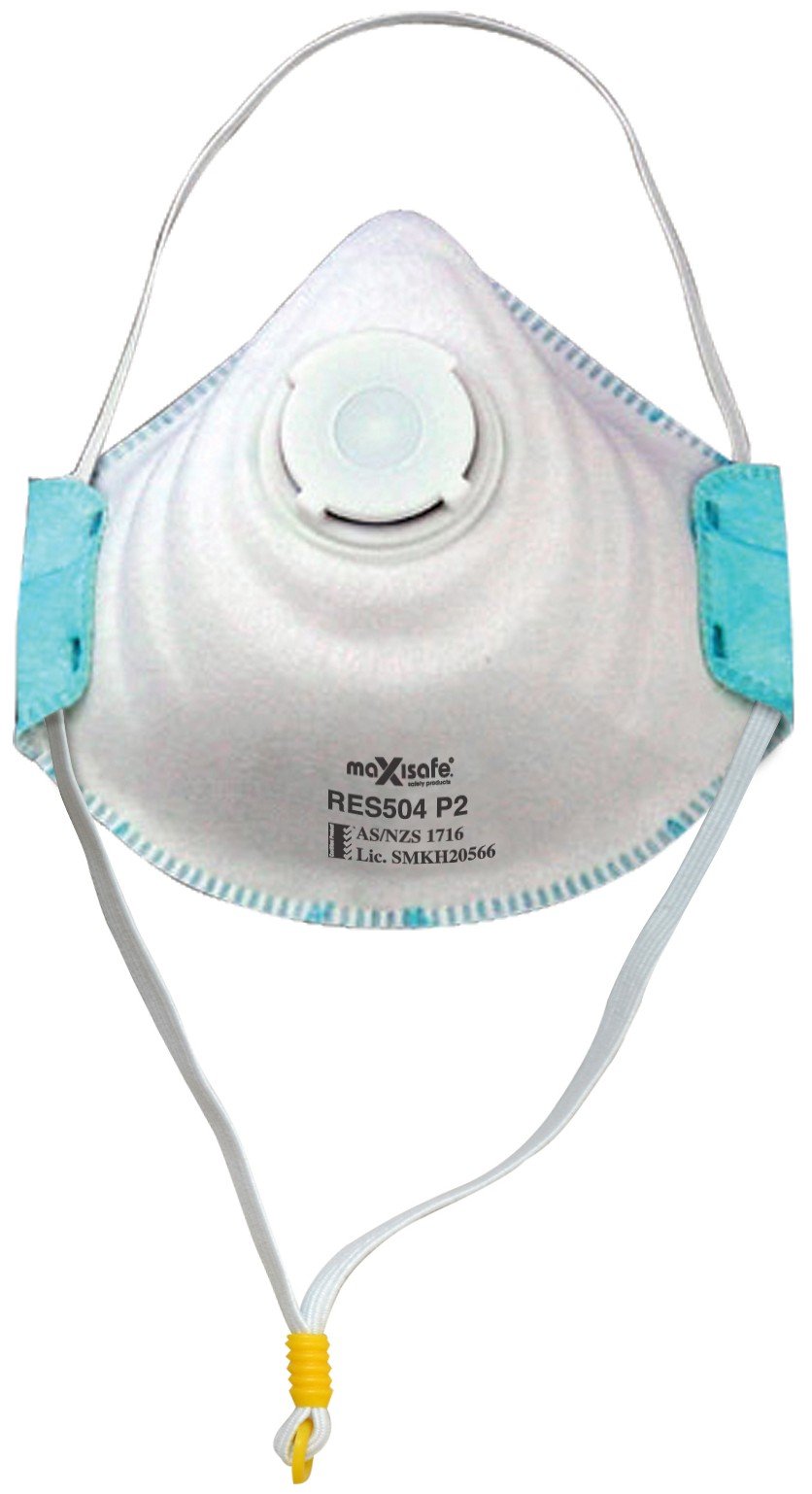 Maxisafe P2 Respirator with Valve, card of 3