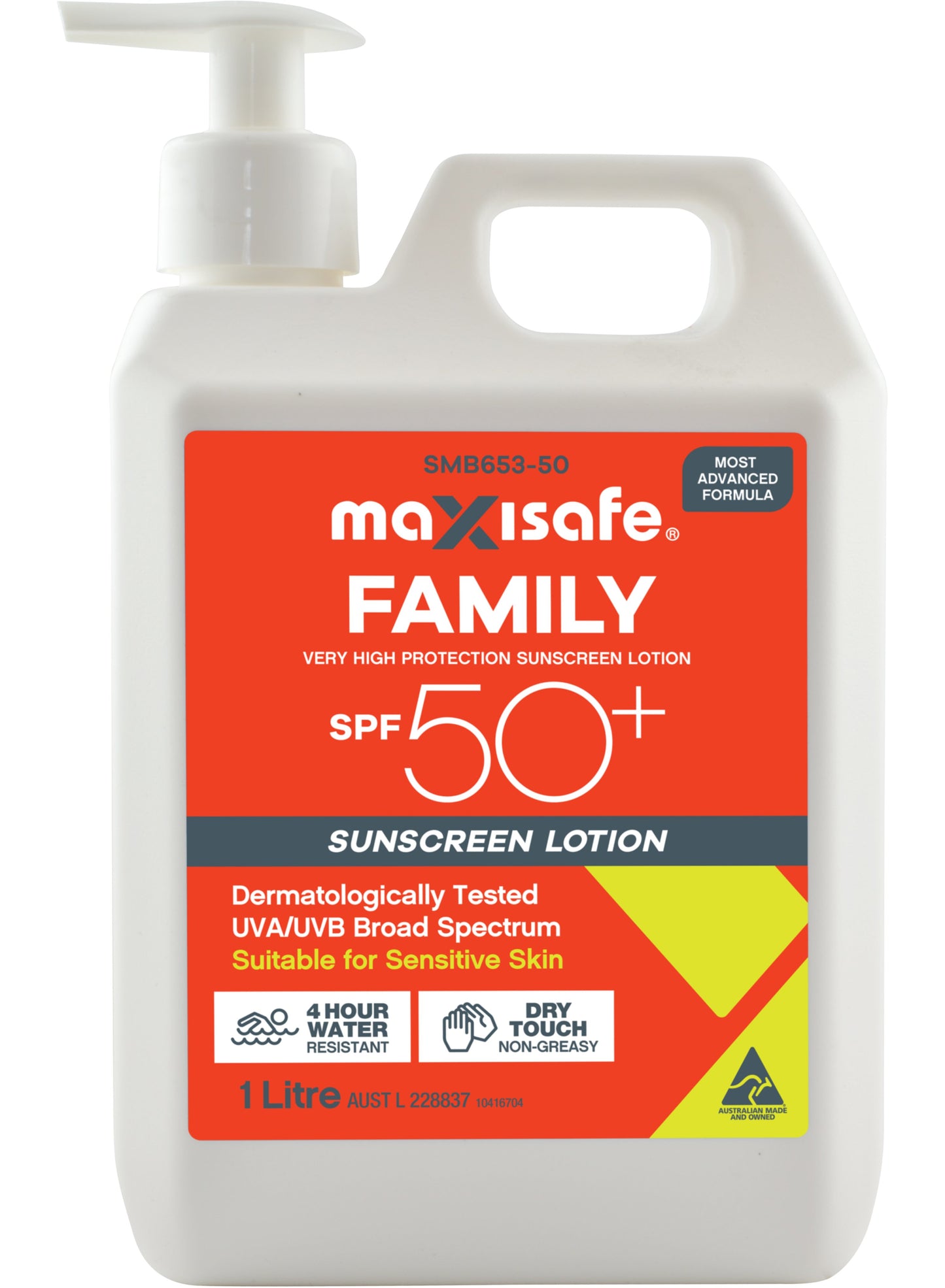 SPF 50+ sunscreen - 1ltr pump