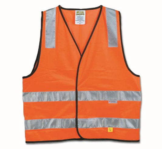 Maxisafe Hi-vis orange safety vest - day/night use (Class D/N)