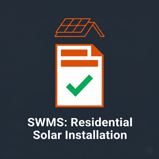 Safe Work Method Statement (SWMS): Residential Solar PV Installation
